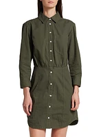 Keston Twill Mini-Shirtdress