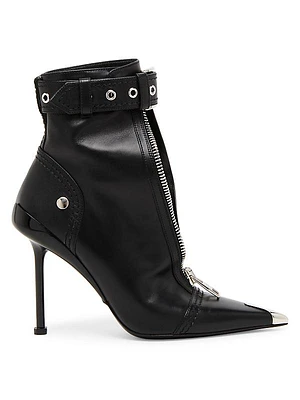 Slash Biker 90MM Leather Booties