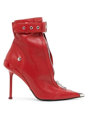 Slash Biker 90MM Leather Booties