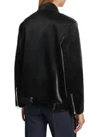 Brice Faux Leather Biker Jacket