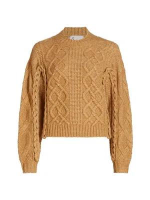 Lennon Aran-Knit Sweater