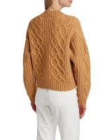 Lennon Aran-Knit Sweater