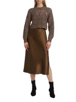 Turtleneck Sweater Dress Two-Piece Set