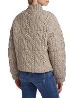 Aspen Cable-Knit Sweater Jacket