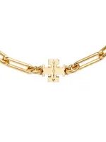 Good Luck 18K-Gold-Plated Logo Chain Bracelet