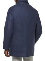 French Stretch Hooded Slim Carcoat