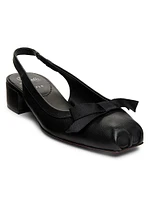 Mamaflirt 30MM Leather Slingback Pumps