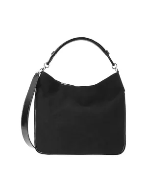 Perry Suede Hobo Tote Bag