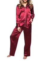 ​Polka Dots Wide Cuff Pajama Set
