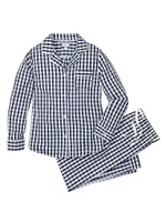 Gingham Flannel Pajama Set