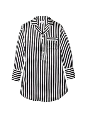 Bengal Striped Mulberry Silk Nightshirt