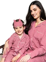 Mini Gingham Cotton Pajama Set