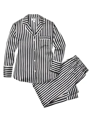 Bengal Striped Silk Pajama Set