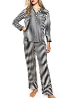 Bengal Striped Silk Pajama Set