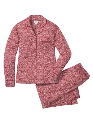 Bordeaux Paisley Cotton Pajama Set