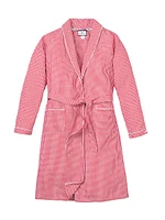 Little Kid's & Mini Gingham Robe