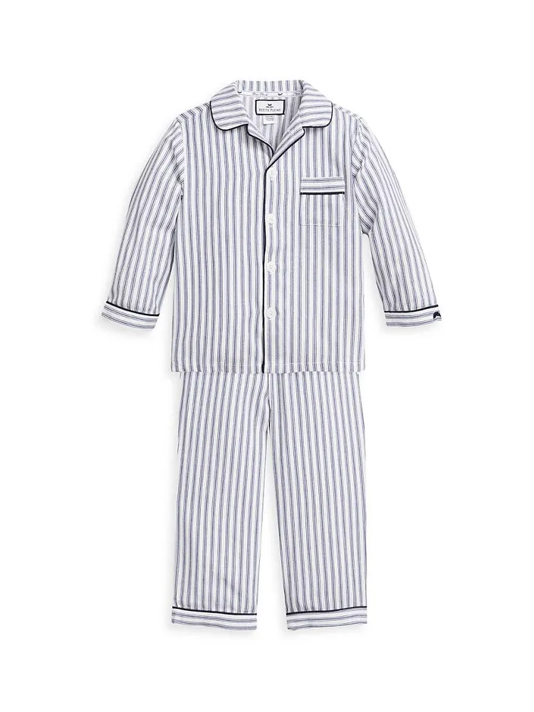 Baby's, Little Kid's & French Ticking Pajama Set