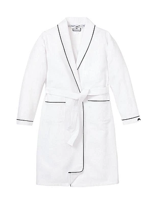 Little Boy's & Boy's Piped Flannel Robe