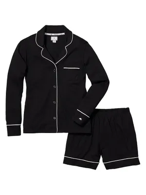 Long-Sleeve Top & Shorts Pajama Set