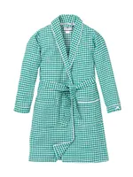 Gingham Flannel Robe