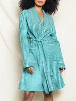 Gingham Flannel Robe