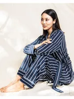 Grant Pinstripe Robe