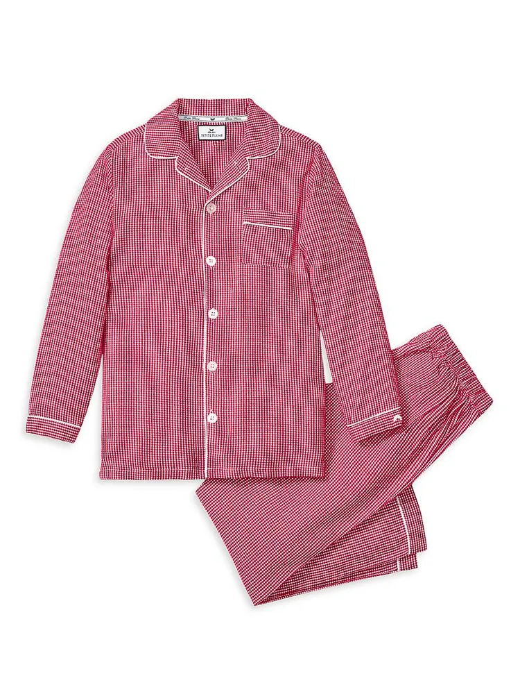 ​Baby Boy's, Little Boy's & Gingham Flannel Classic Pajamas