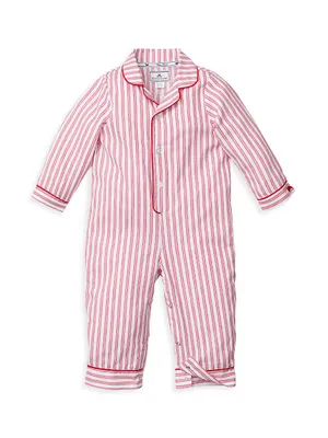 Baby's Antique Ticking Coveralls