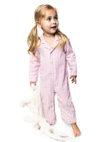 Baby Girl's Gingham Coveralls