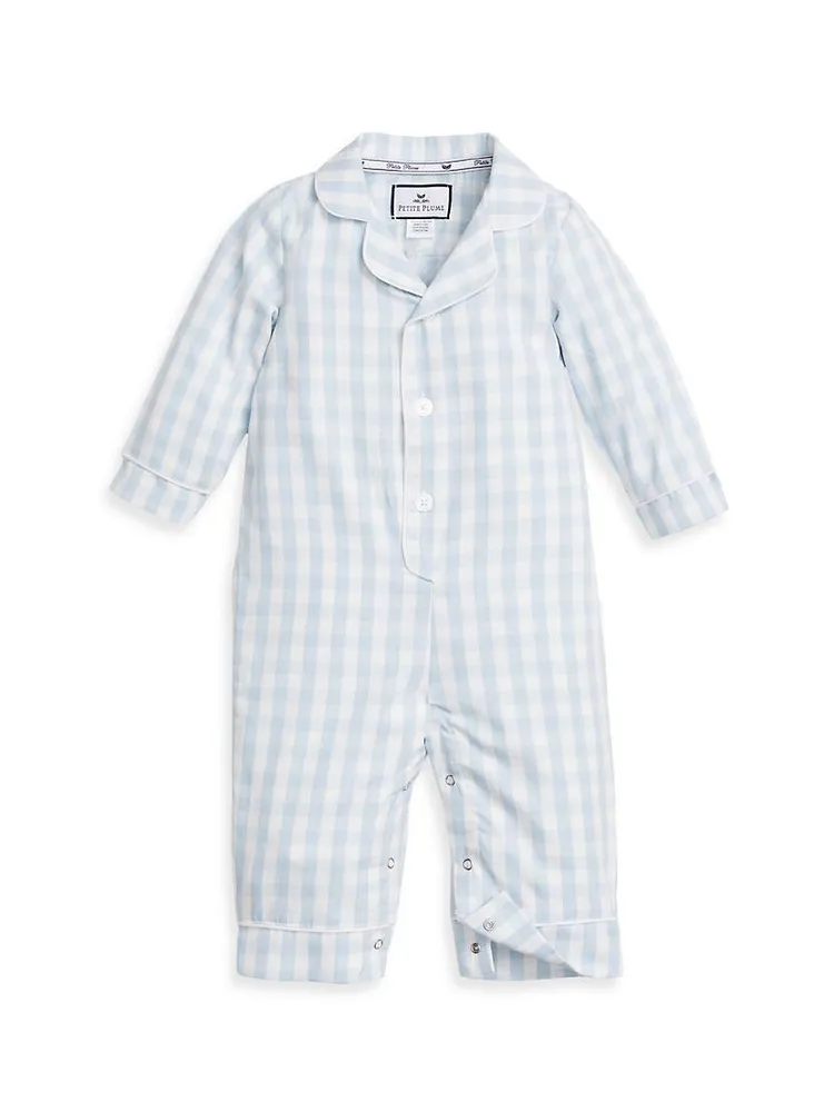 Baby Boy's Gingham Cotton-Blend Romper