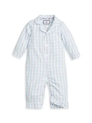 Baby Boy's Gingham Cotton-Blend Romper