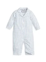 Baby Boy's Gingham Cotton-Blend Romper