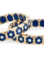 Urban Florals 2-Piece Goldtone & Enamel Stretch Bracelet Set