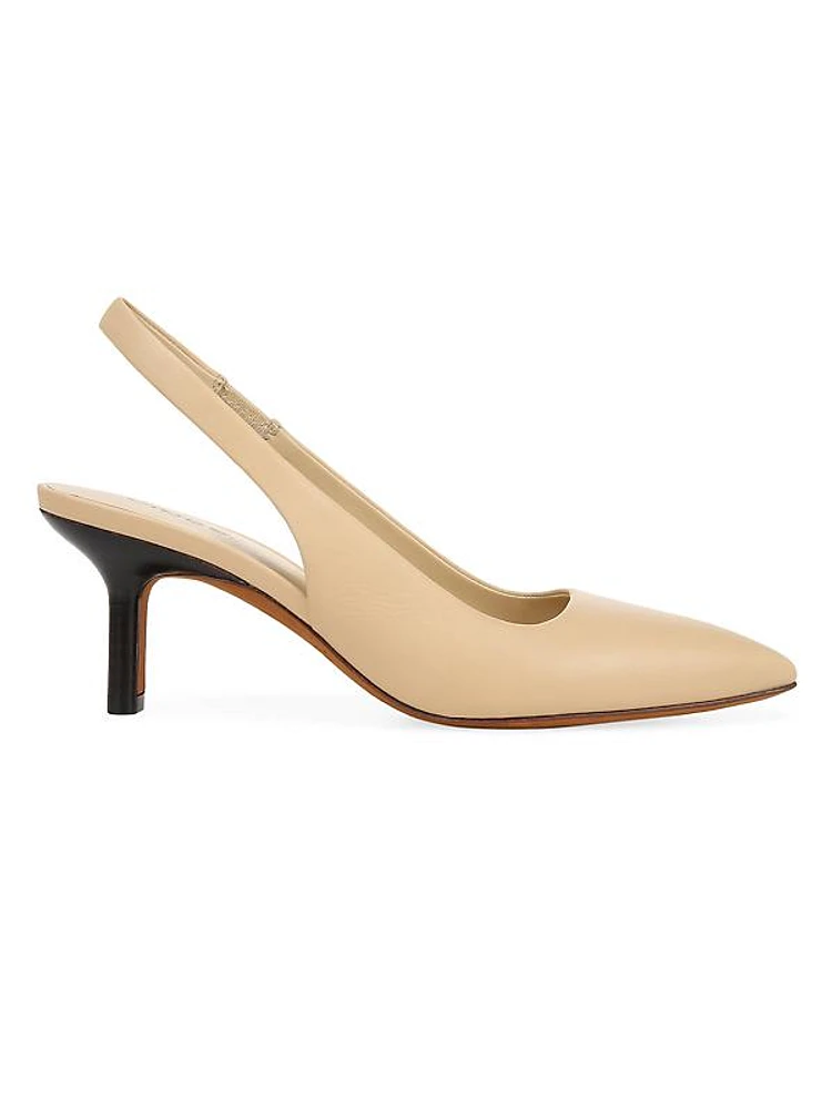 Patrice Leather Slingback Pumps