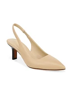 Patrice Leather Slingback Pumps