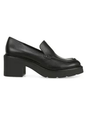 Rowe 65MM Leather Loafer Pumps