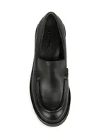 Rowe 65MM Leather Loafer Pumps