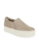 Warren Leather Platform Slip-On Sneakers