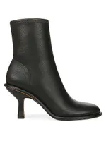 Freya 75MM Leather Ankle Booties