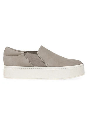 Warren Leather Platform Slip-On Sneakers