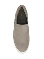 Warren Leather Platform Slip-On Sneakers