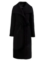 Gisele Sequined Wool-Blend Maxi Coat