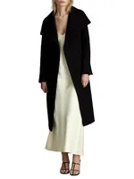 Gisele Sequined Wool-Blend Maxi Coat