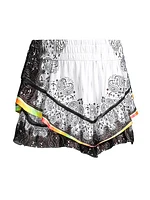 Paisley In Love Paisley Ruffled Skort