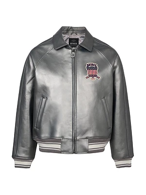 L.E. Silver Metallic Icon Jacket