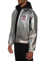 L.E. Silver Metallic Icon Jacket