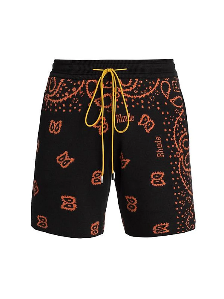 Bandana Knit Shorts