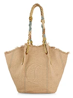 By My Side Woven Shopper Tote Bag