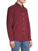 Corduroy Spread Collar Shirt