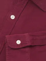 Corduroy Spread Collar Shirt